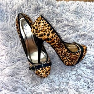 Cheetah print heels